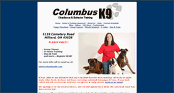 Desktop Screenshot of columbusk9.com